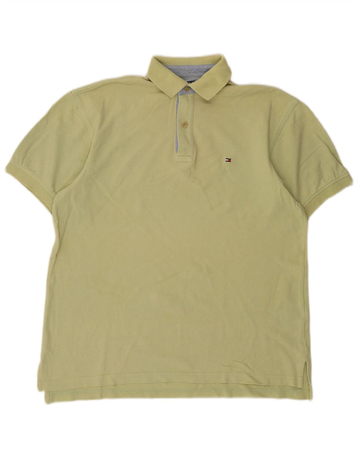 Tommy Hilfiger Herre Polo Shirt Lille Khaki Bomuld