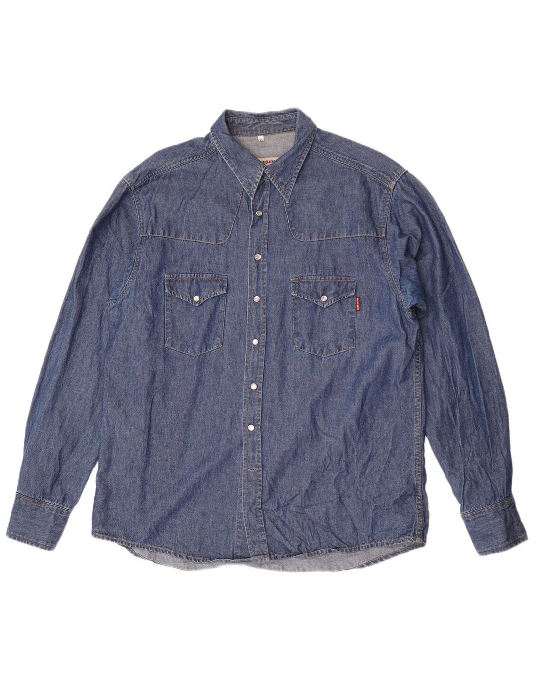 Americanino Herre Denim Shirt XL Blå Bomuld