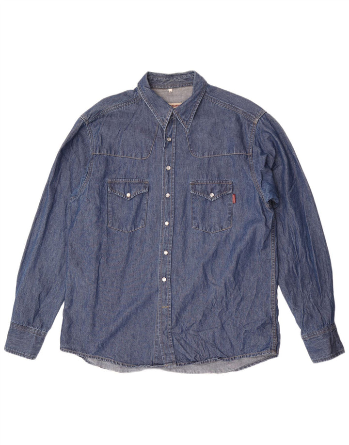 Americanino Herre Denim Shirt XL Blå Bomuld