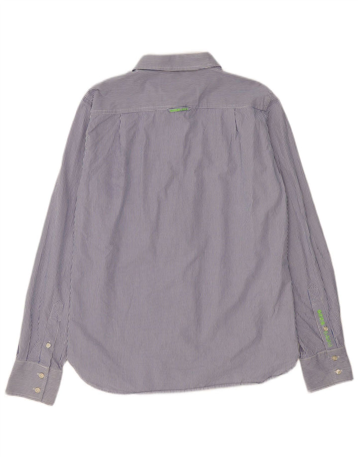 Superdry herreskjorte stor marineblå nålestribe