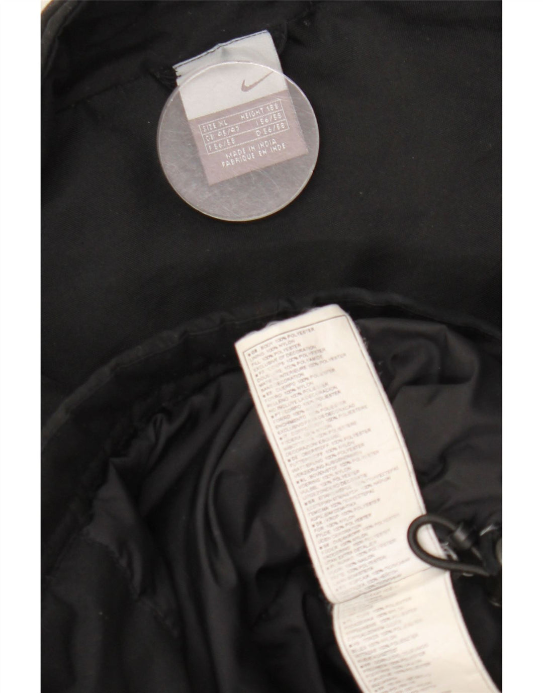 Nike Herre Windbreaker Jacket UK 42 XL Sort Polyester