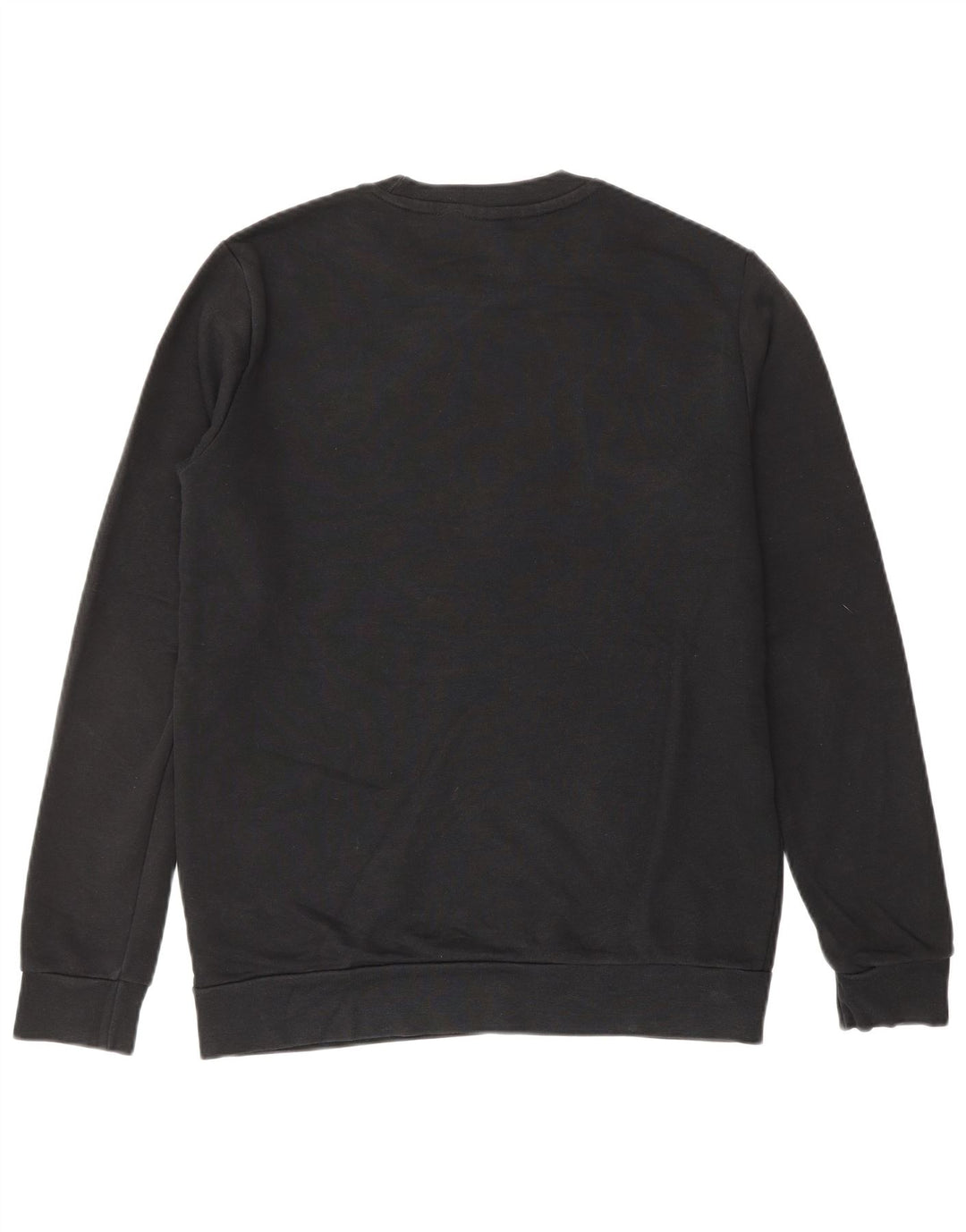 ADIDAS grafisk sweatshirt til mænd, lille sort bomuld