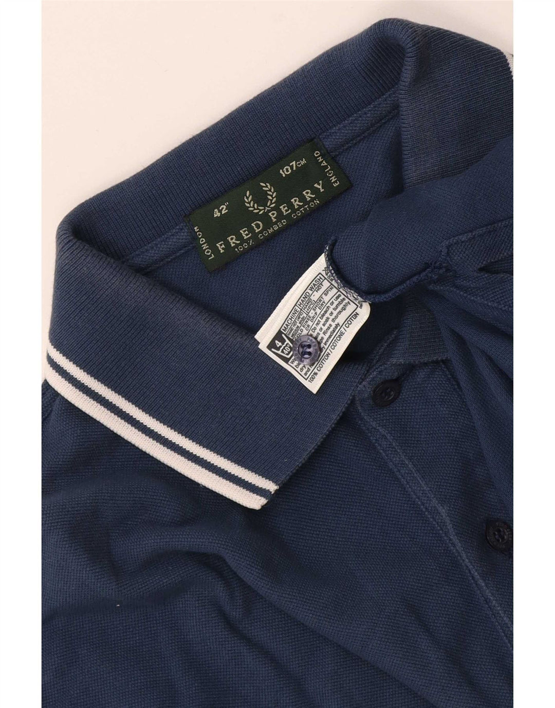 Fred Perry Herre poloshirt Medium marineblå bomuld