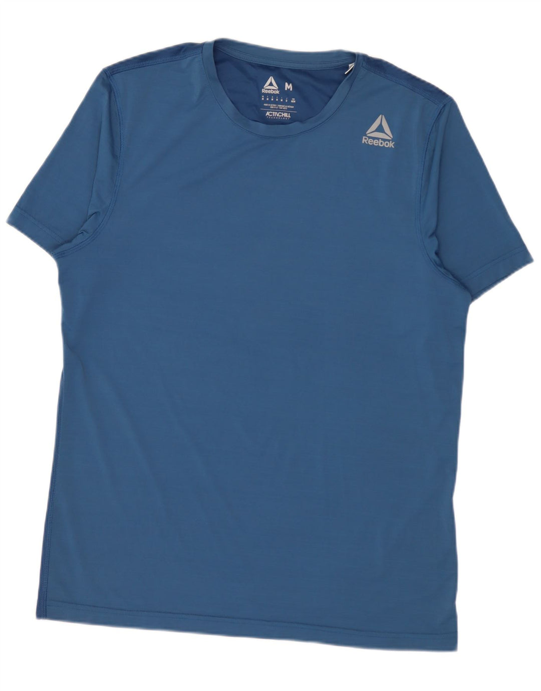 Reebok Herre T-Shirt Top Medium Blå Nylon