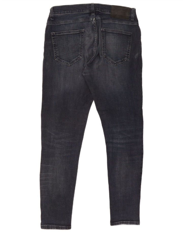 Zara Herre Slim Jeans EU 40 Medium W31 L28 Marineblå Bomuld