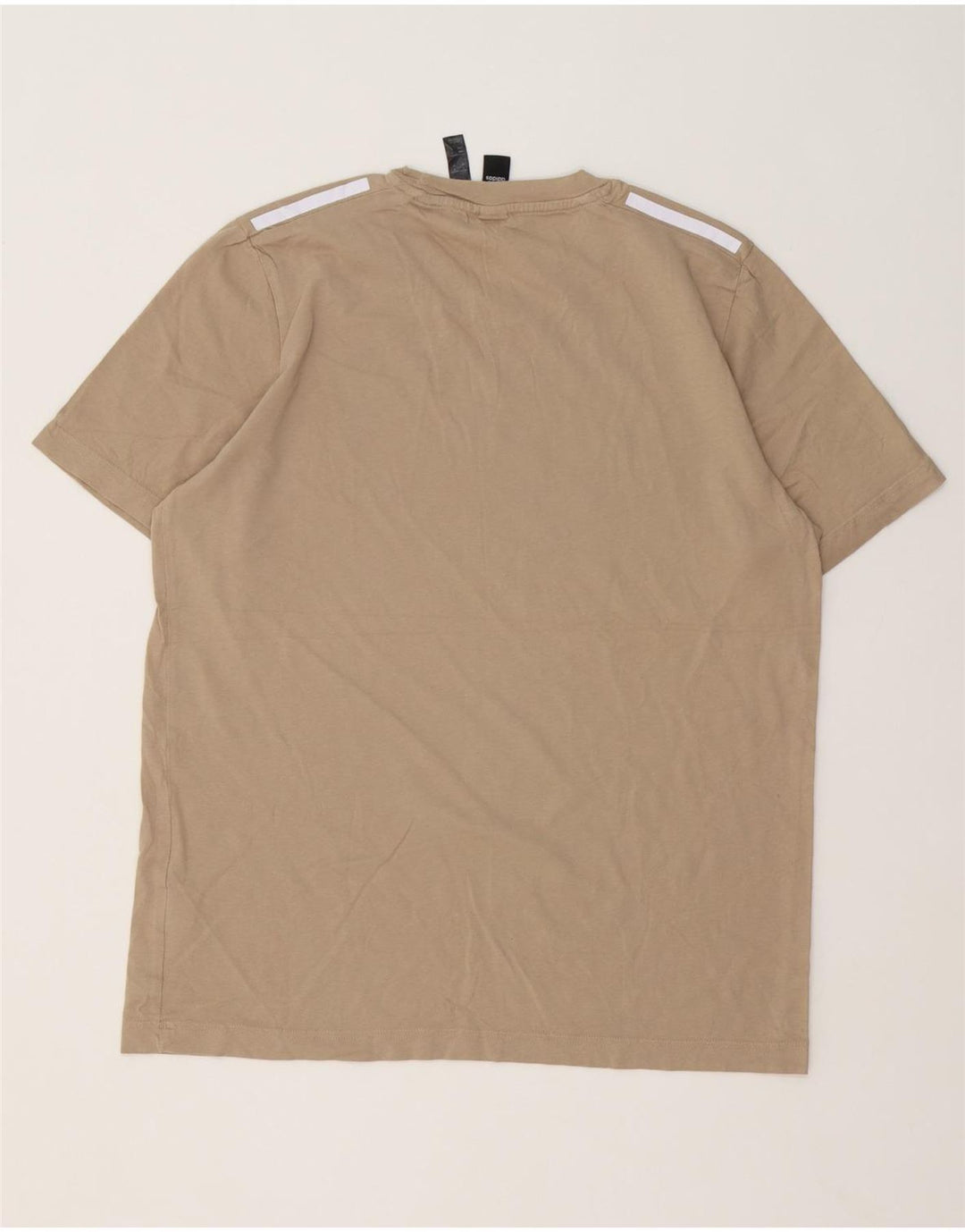 Adidas Herre T-Shirt Top Medium Beige Bomuld