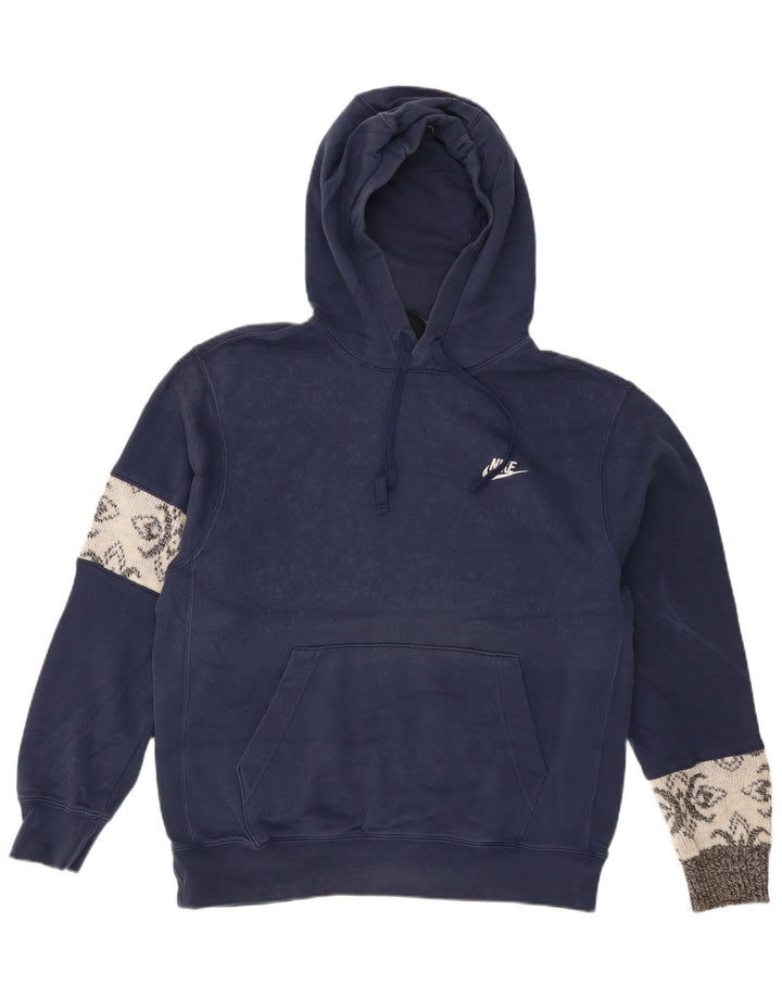 Nike Herre hættetrøje Jumper Medium Marineblå Fair Isle Bomuld
