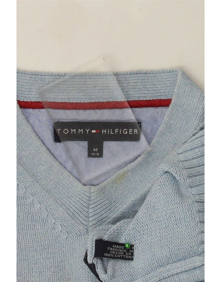 Tommy Hilfiger Herre V-hals sweater Medium Blå Bomuld
