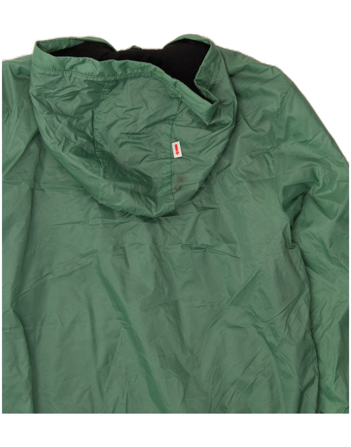 BENETTON Boys Hooded Bomber Jacket 11-12 Years Green Polyamide Vintage Benetton and Second-Hand Benetton from Messina Hembry 