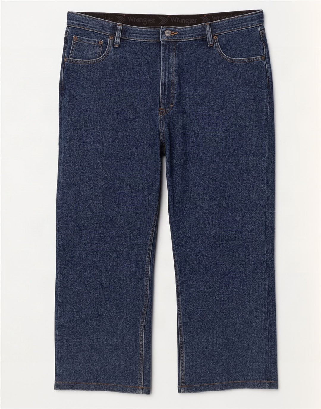 Wrangler Herre Regular Fit Capri Jeans W40 L23 Marineblå Bomuld