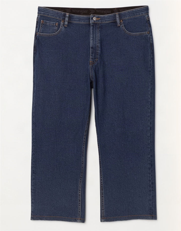 Wrangler Herre Regular Fit Capri Jeans W40 L23 Marineblå Bomuld