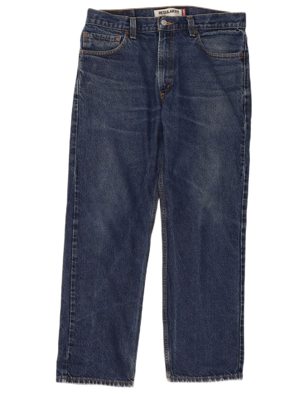 Levi's Herre 505 Regular Fit Straight Jeans W34 L29 Blå Bomuld