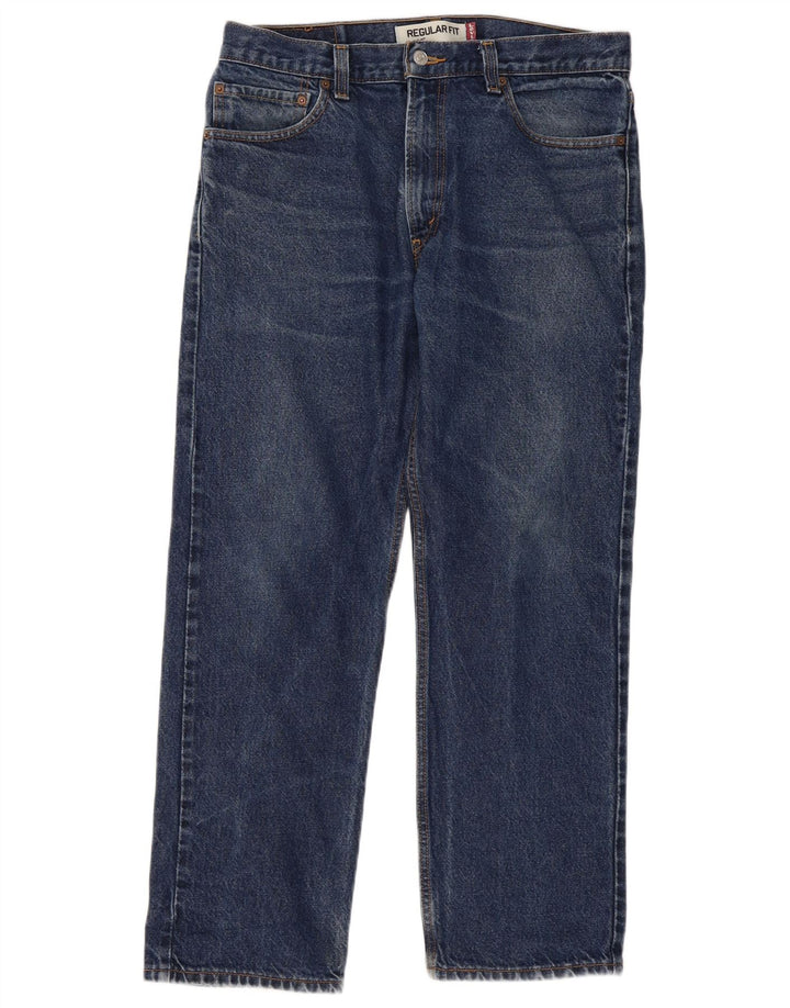 Levi's Herre 505 Regular Fit Straight Jeans W34 L29 Blå Bomuld