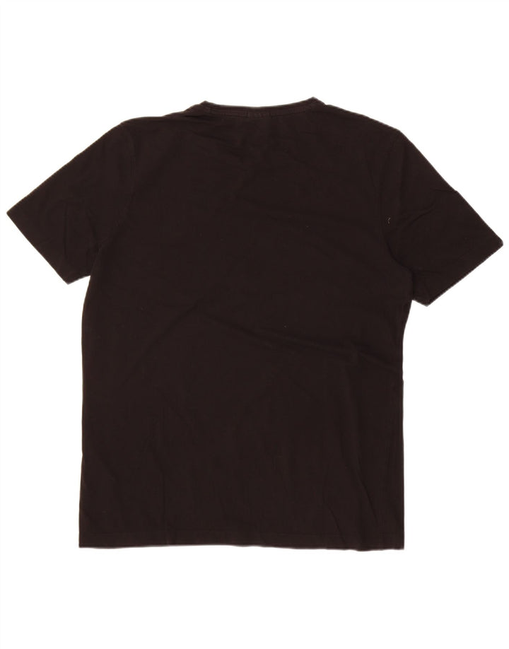 Hugo Boss Herre T-Shirt Top Stor Sort Bomuld