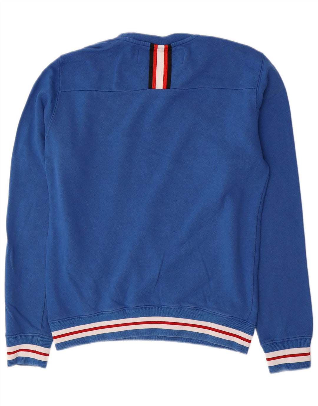 Replay Herre Grafisk Sweatshirt Jumper Medium Blå Bomuld