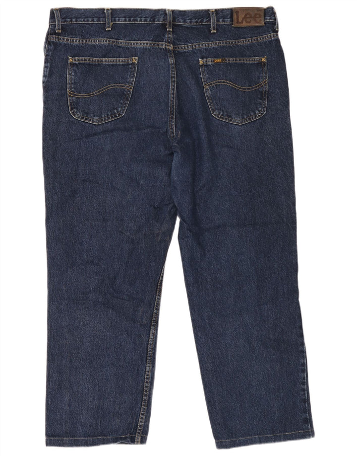 Lee Straight Jeans til mænd W44 L27 marineblå bomuld