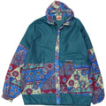 Capt. Cook Herre abstrakt hætte regnjakke UK 38 Medium Blue