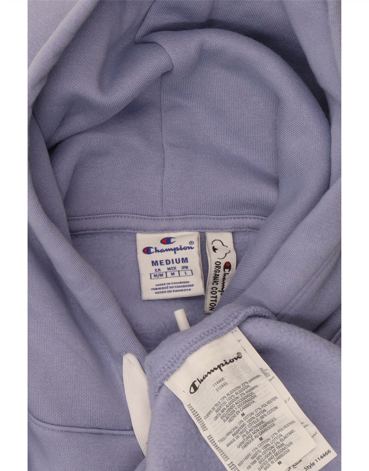 CHAMPION Dame hættetrøje Jumper UK 14 Medium Blue Bomuld