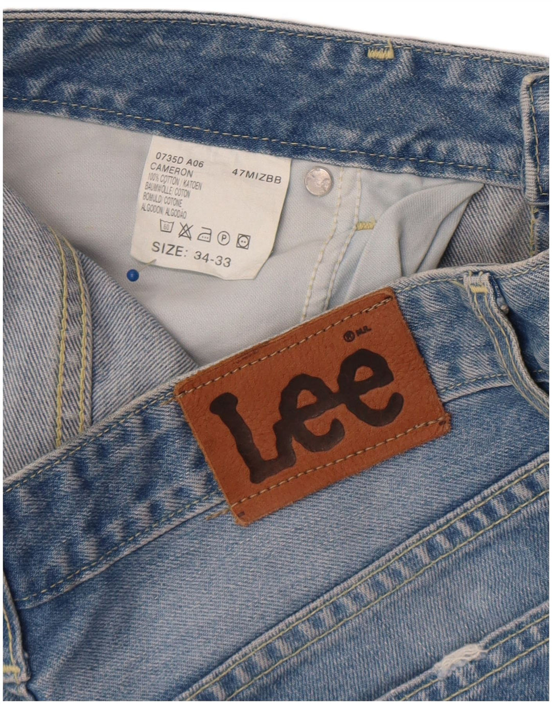 Lee Dame Cameron Bootcut Jeans W34 L27 Blå Bomuld