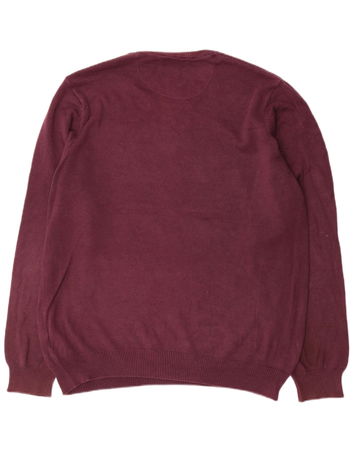 Marks & Spencer Herre Regular Fit Jumper Sweater med rund hals Stor lilla