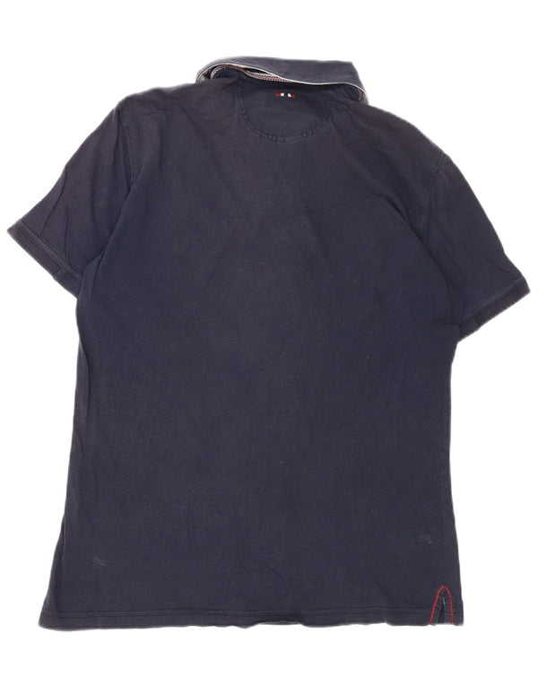 Napapijri Herre Geographic Polo Shirt Medium Navyblå Bomuld