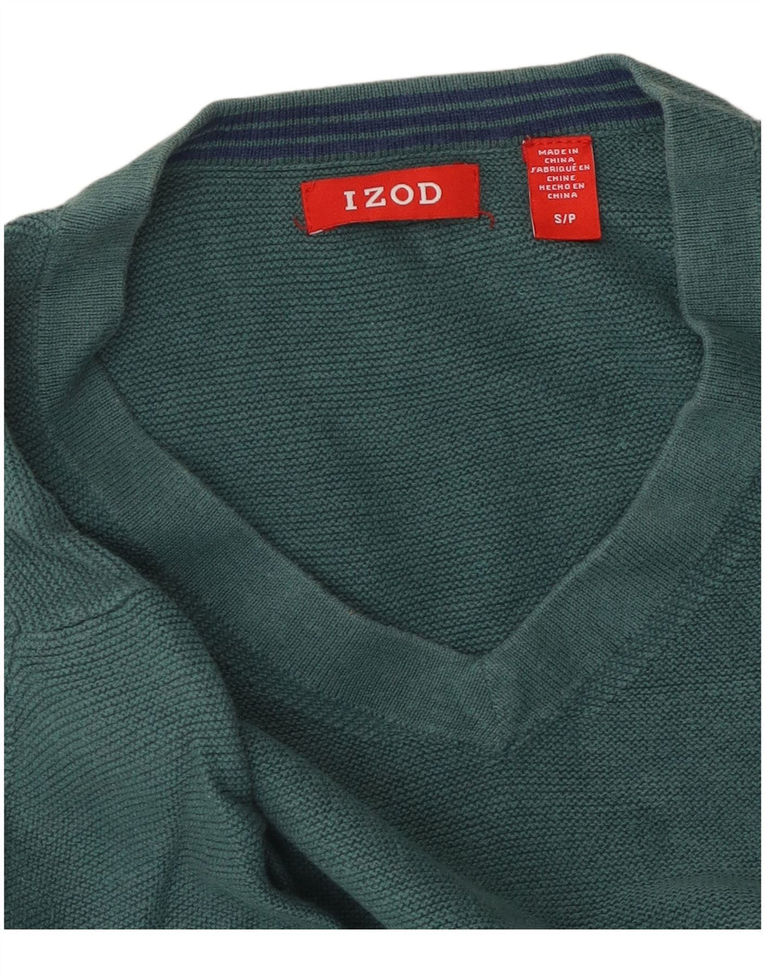 IZOD Dame Oversized V-hals sweater UK 10 Small Green