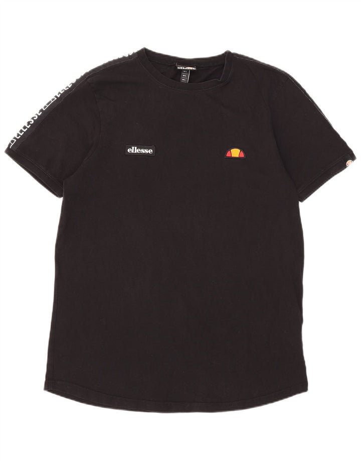 Ellesse Herre Grafisk T-Shirt Top Stor Sort