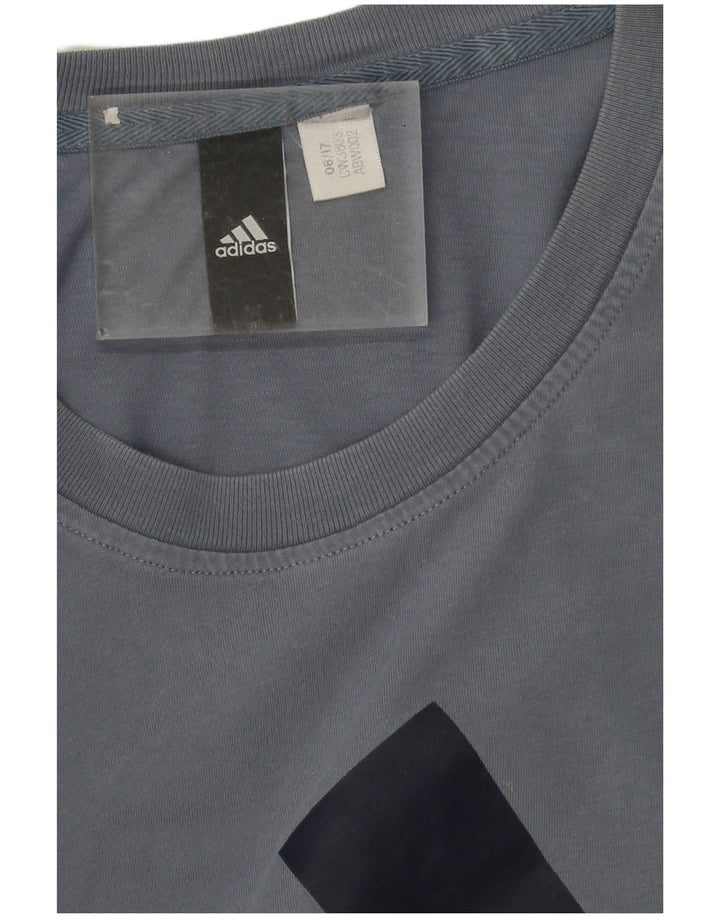 Adidas Grafisk T-shirt top til mænd 2XL marineblå