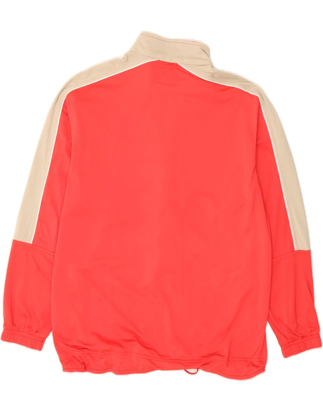 LOTTO Womens Tracksuit Top Jacket UK 12 Medium Red Colourblock Polyester Vintage Lotto and Second-Hand Lotto from Messina Hembry 