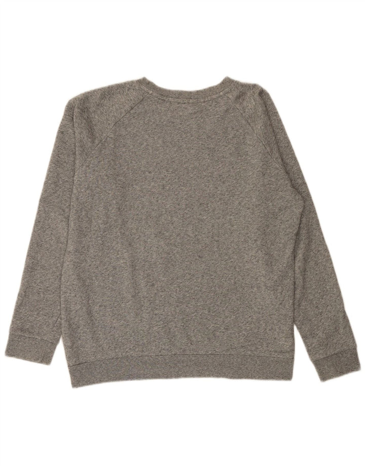 Levi's Grafisk Sweatshirt Jumper til kvinder UK 10 Lille grå flækket bomuld
