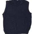 IZOD Mens Vest Tank Top Large Navy Blue Cotton Vintage Izod and Second-Hand Izod from Messina Hembry 