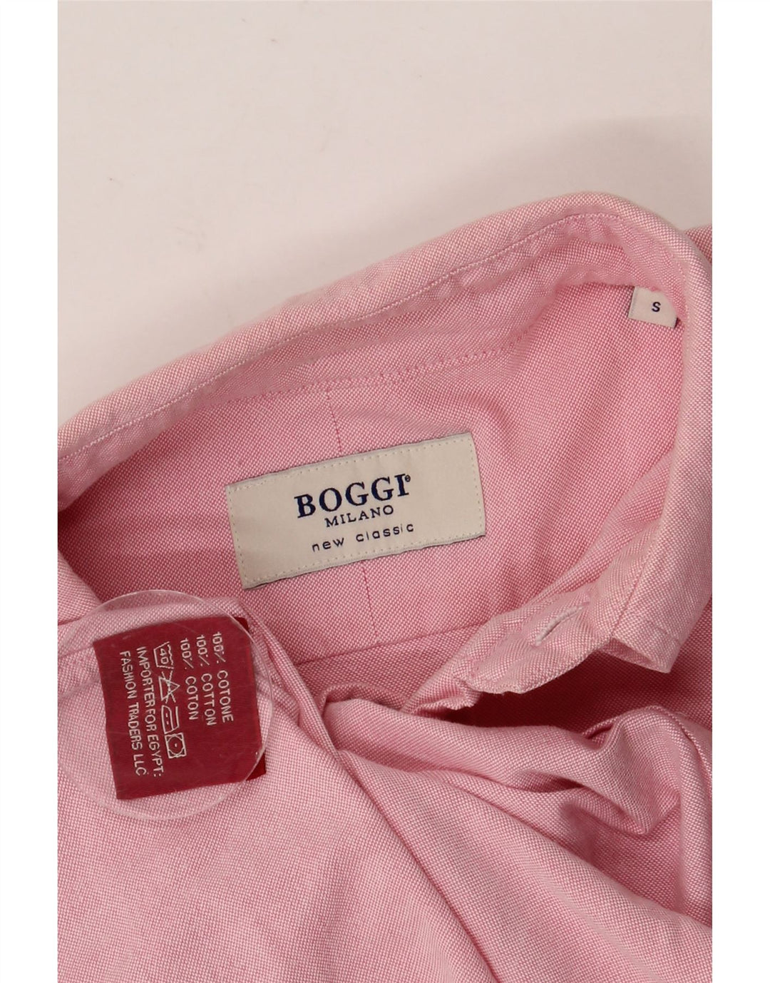 BOGGI Milano skjorte til mænd, lille pink bomuld