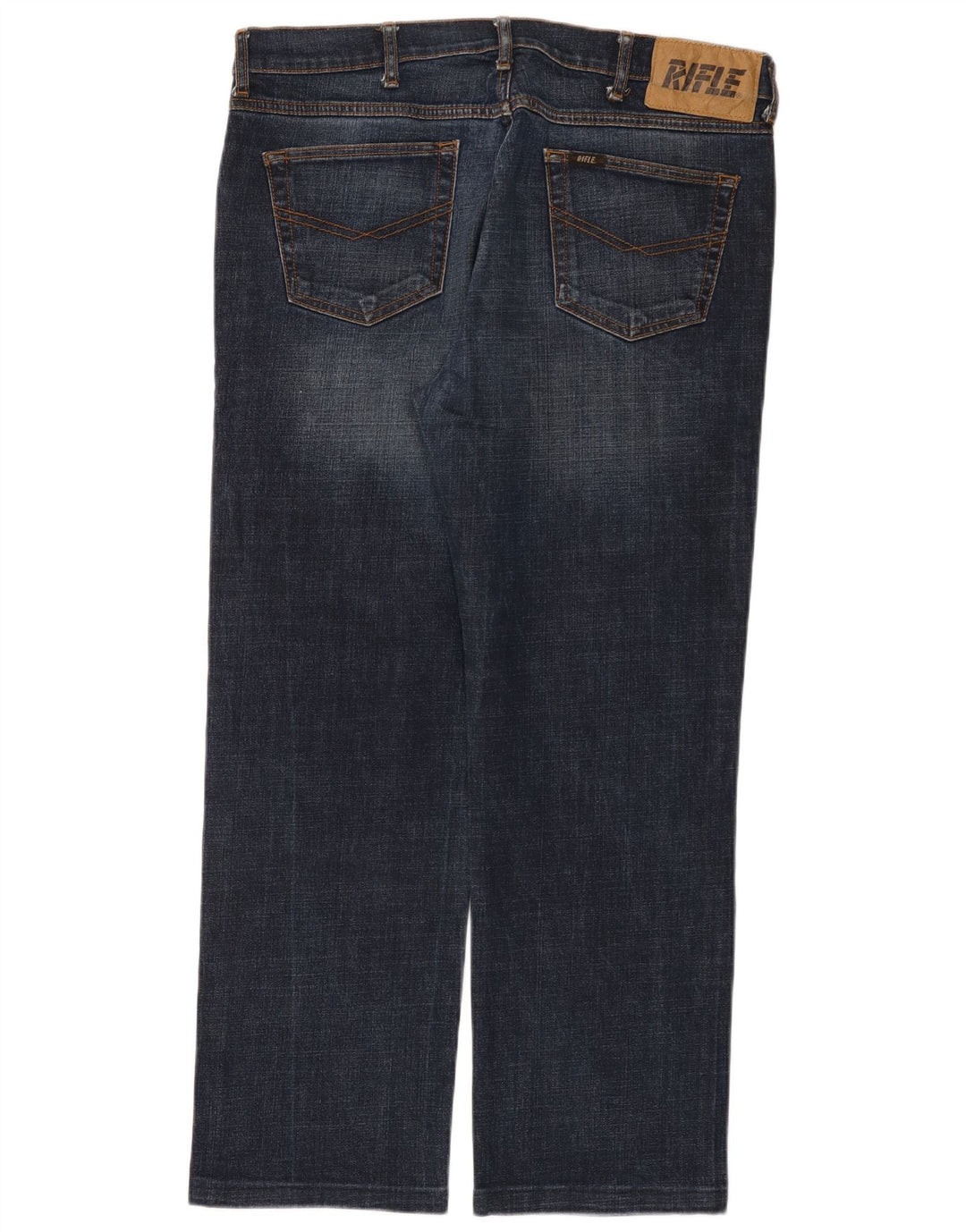 Rifle Herre Straight Jeans W38 L29 Marineblå Bomuld