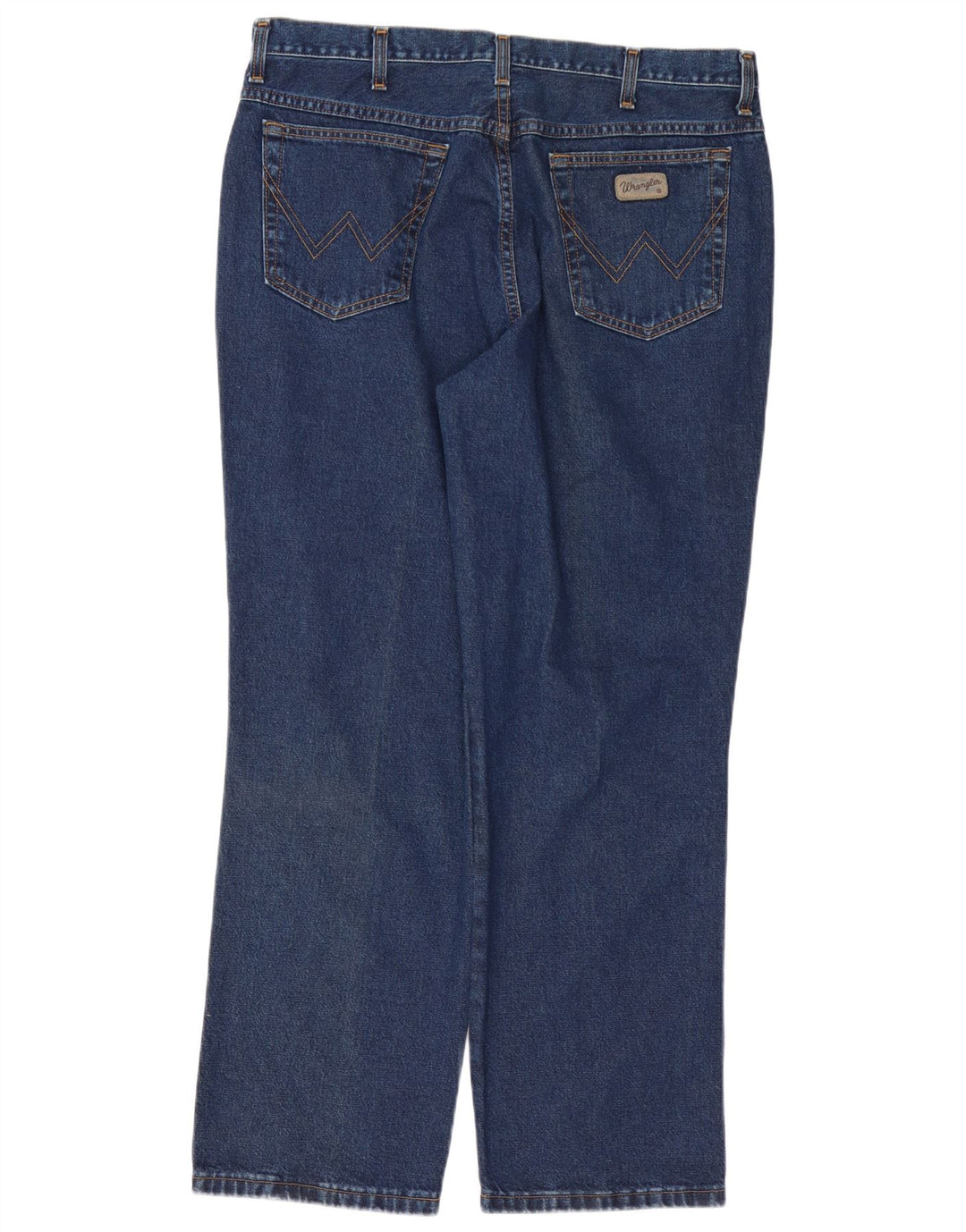 Wrangler Herre Ohio Straight Jeans W38 L30 Blå Bomuld