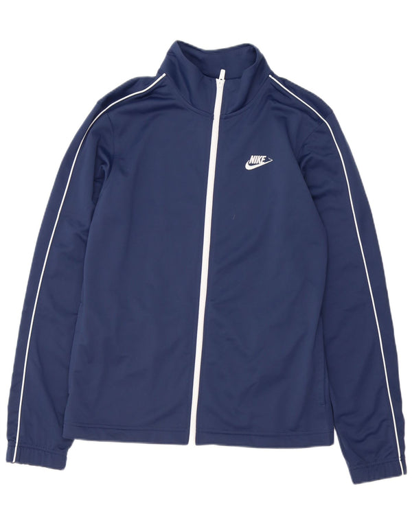 Nike træningsdragt til mænd, topjakke, lille marineblå polyester