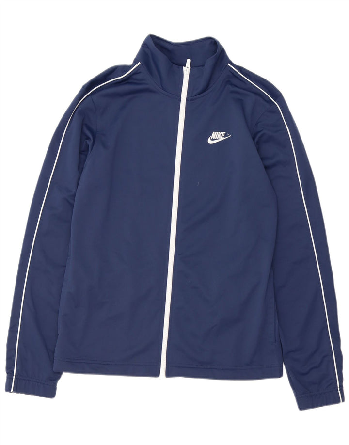 Nike træningsdragt til mænd, topjakke, lille marineblå polyester