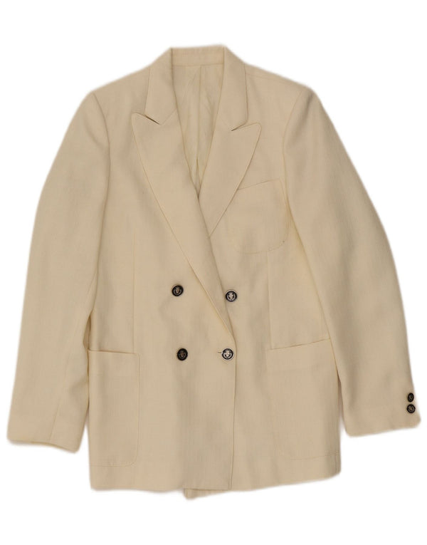 Cody Dame Dobbeltradet Blazer Jacket IT 40 Small Off White