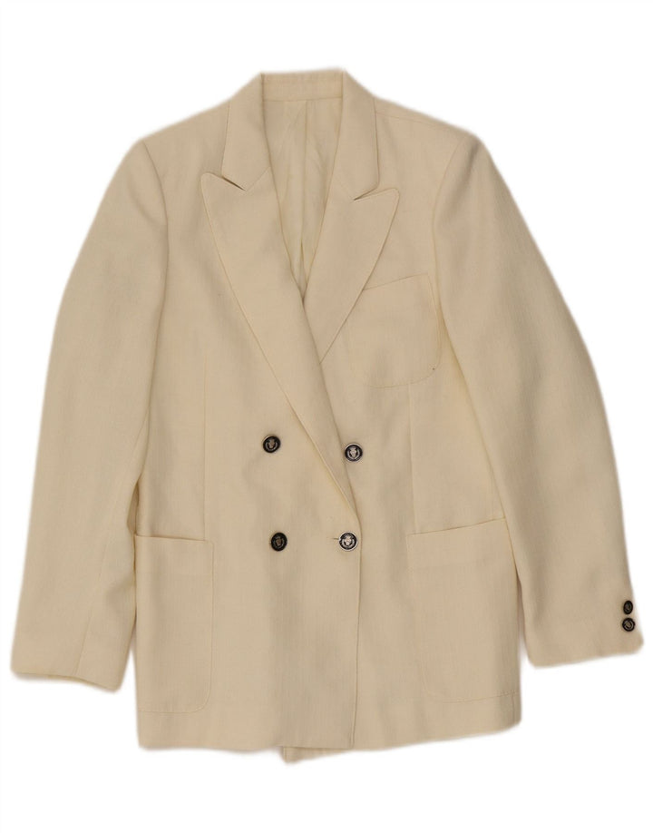 Cody Dame Dobbeltradet Blazer Jacket IT 40 Small Off White