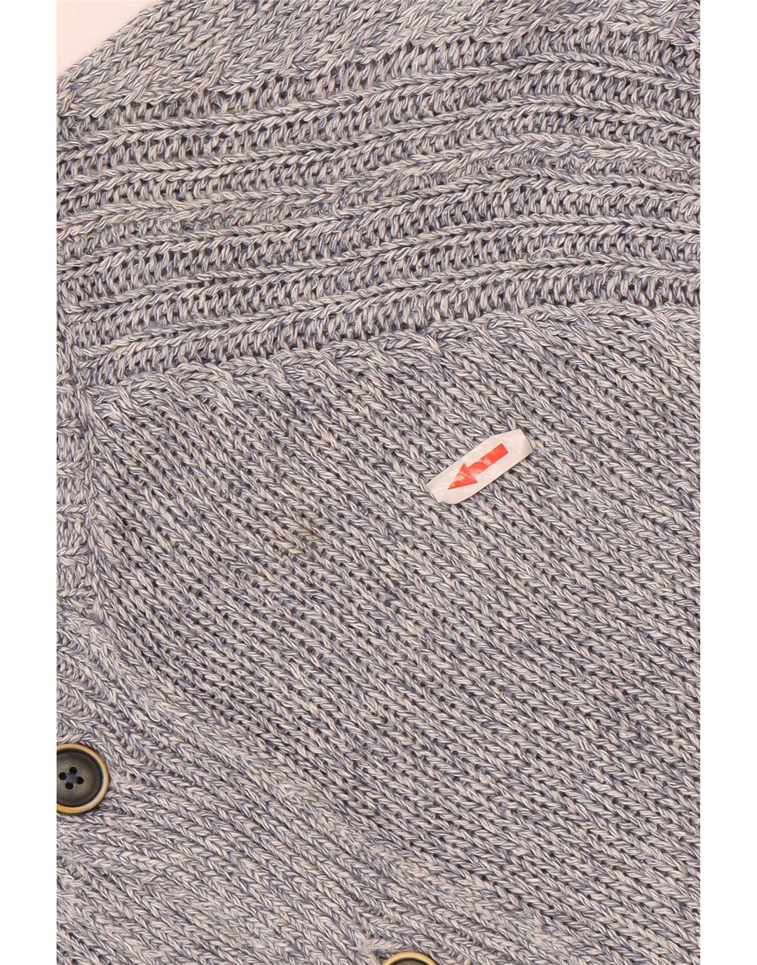 Massimo Dutti Herre Cardigan Sweater Stor Blå Flecked Linned