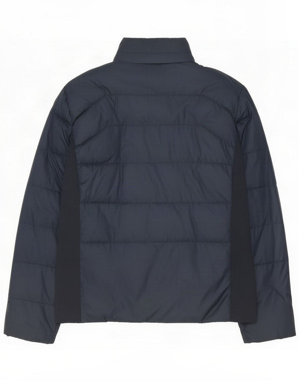 Emporio Armani Herre polstret jakke UK 46 3XL Navy Blue Colourblock Polyester