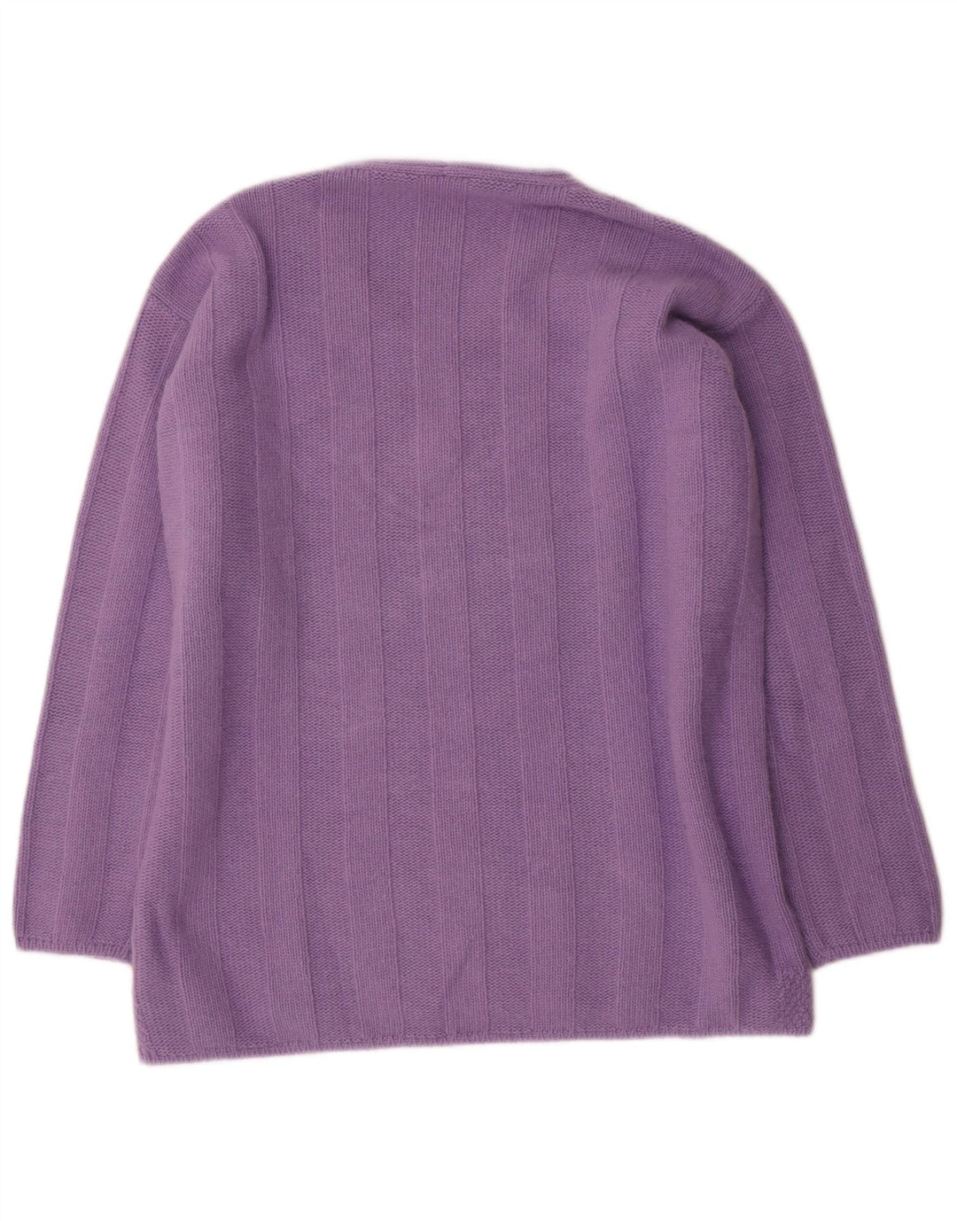 Raffaello Dame V-hals sweater IT 48 XL Lilla Uld
