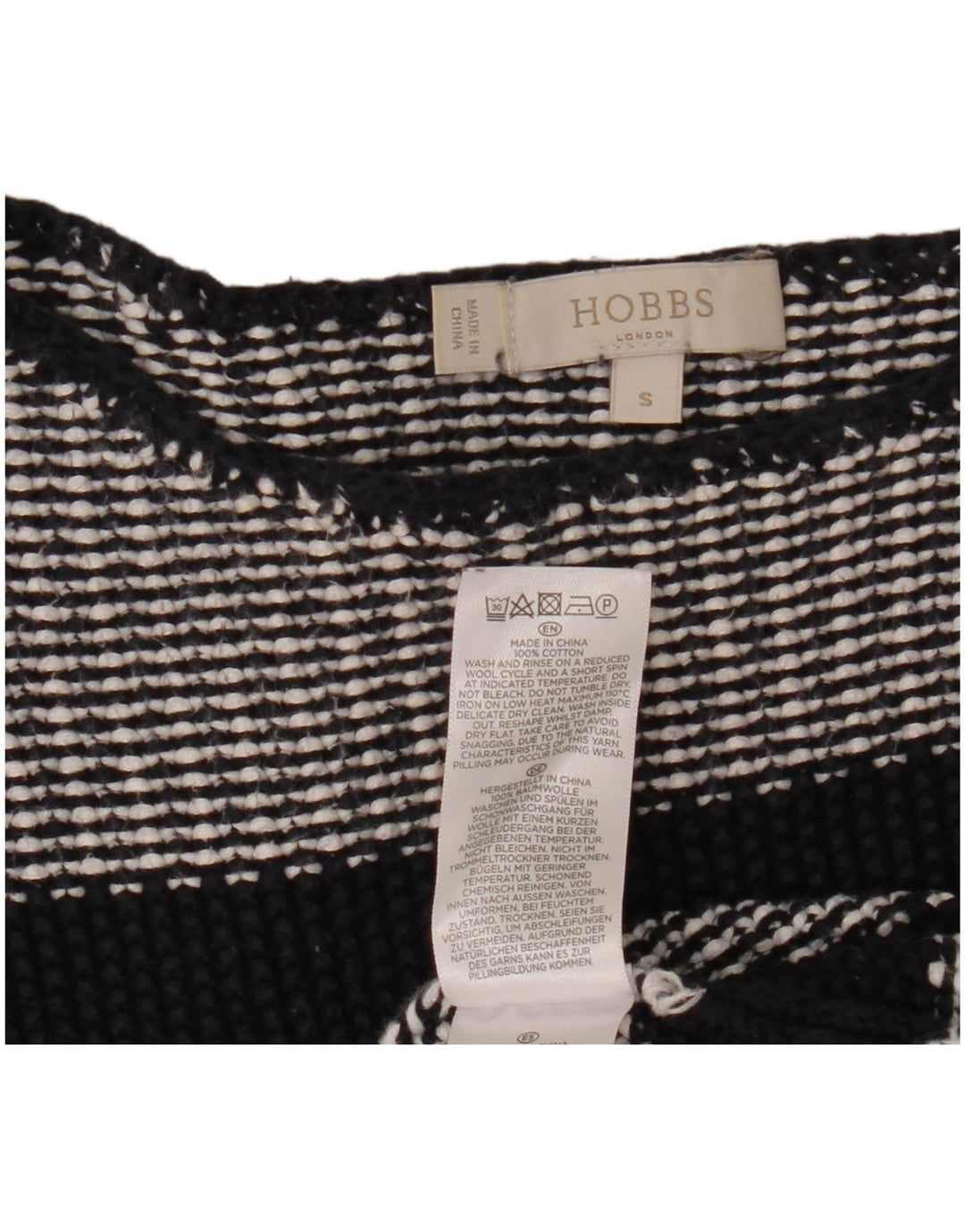 HOBBS Dame Oversized Crop Boat Neck Jumper Sweater UK 10 Small Black