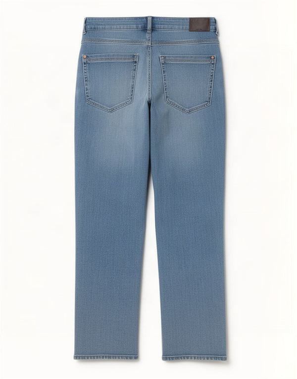 Marks & Spencer Dame Magic Crop Straight Jeans UK 12 Medium W30 L26 Blue