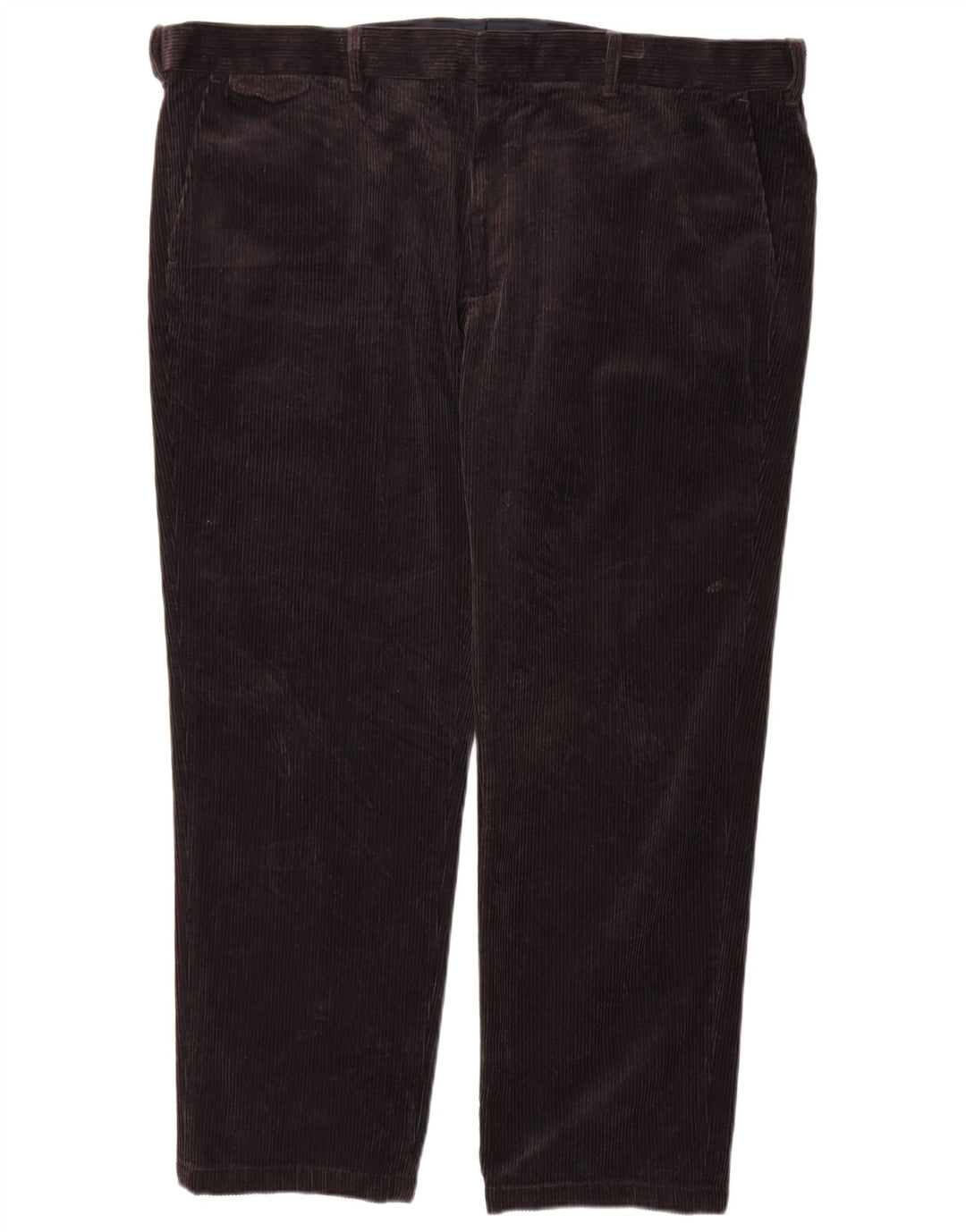Marks & Spencer Herre Lige Regular Corduroy Bukser W44 L29 Sort
