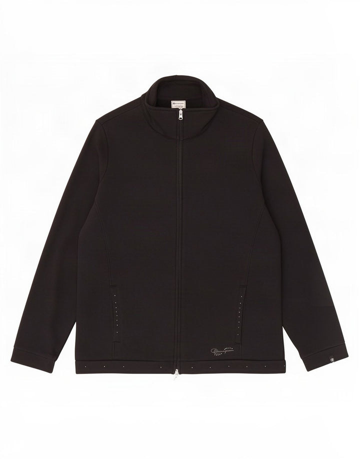 Champion Dame Easy Fit træningsdragt Topjakke UK 14 Stor sort bomuld