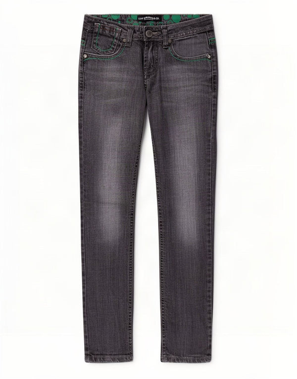 Levi's Skinny Jeans til kvinder W27 L30 Grå bomuld