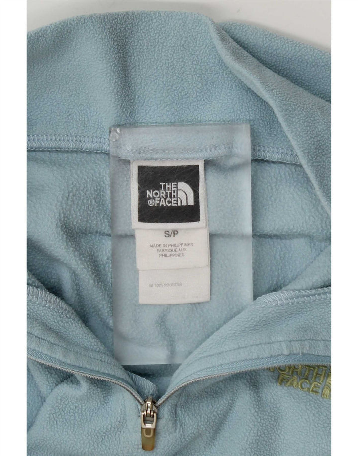 The North Face Fleece Jumper med lynlås til kvinder UK 10 Small Blue Polyester