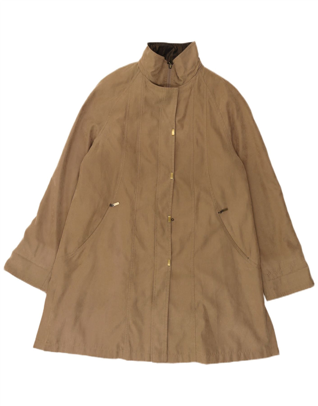 JACQUES VERT Dameoverfrakke UK 14 Medium Beige Polyester