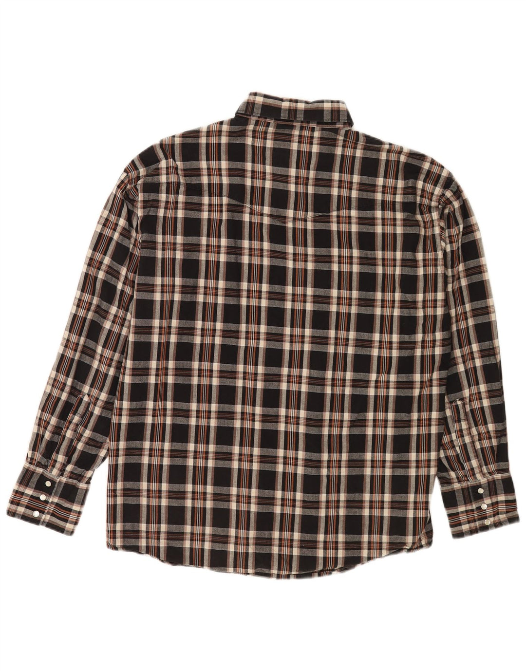Wrangler Flanellskjorte til mænd Stor sort ternet