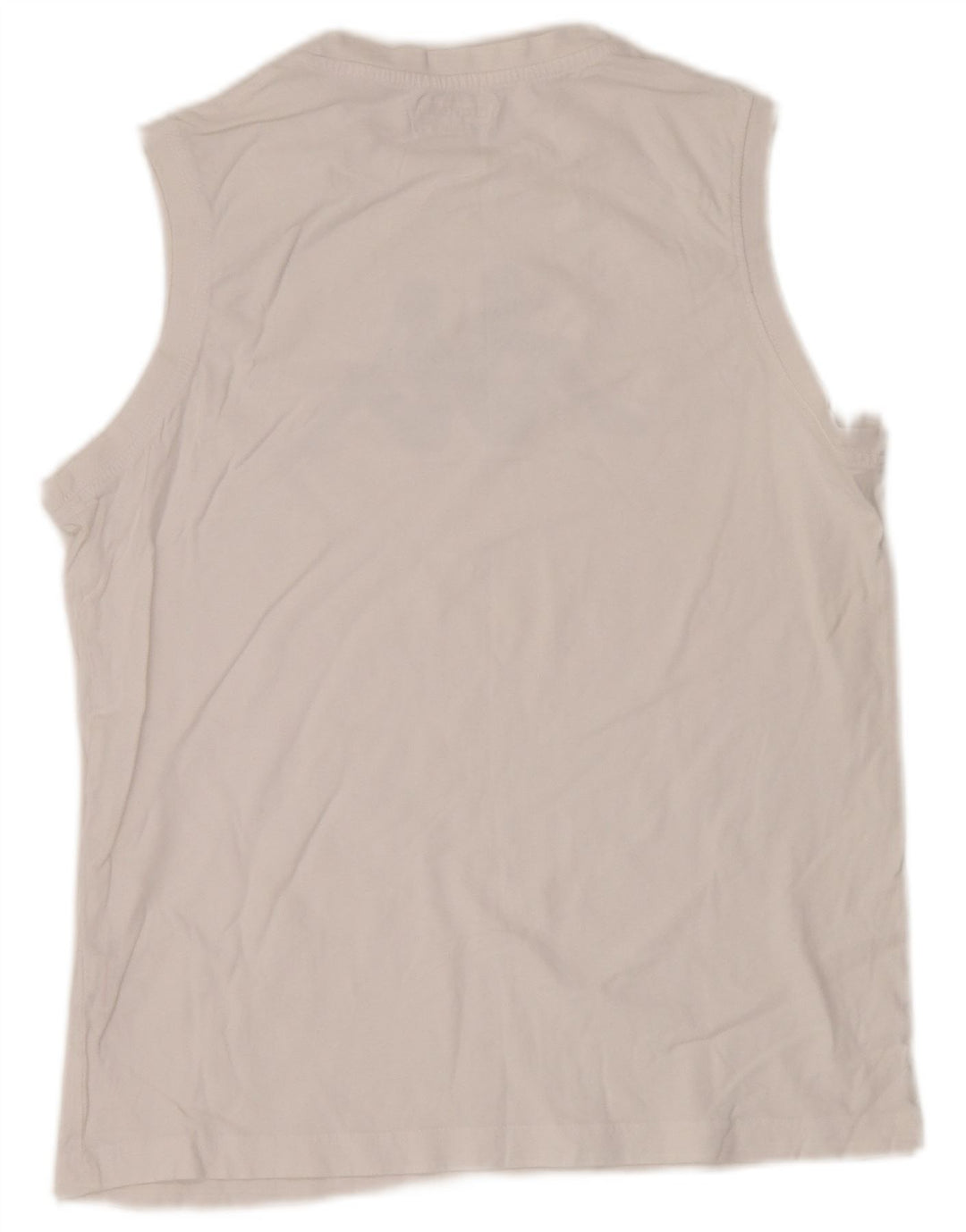 Kappa Herre Grafisk Vest Top Medium Hvid Bomuld